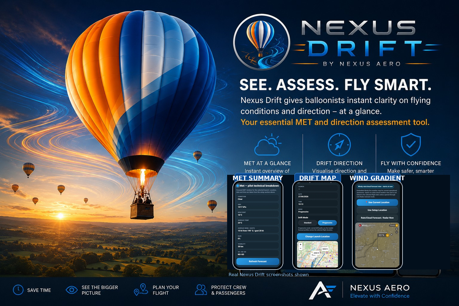 Nexus Drift MET and drift direction assessment advert