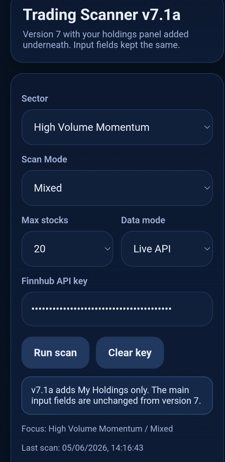 Stocks & Shares Tracker screenshot